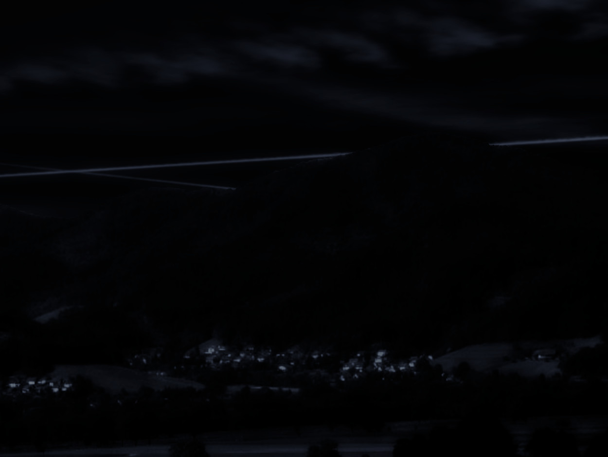 Nachthimmel über Feiburg-Kappel